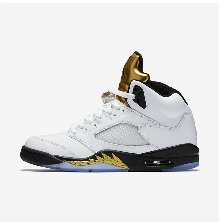 University of North Carolina Air Jordan 5 'Gold Medal' AJ5 Platinum