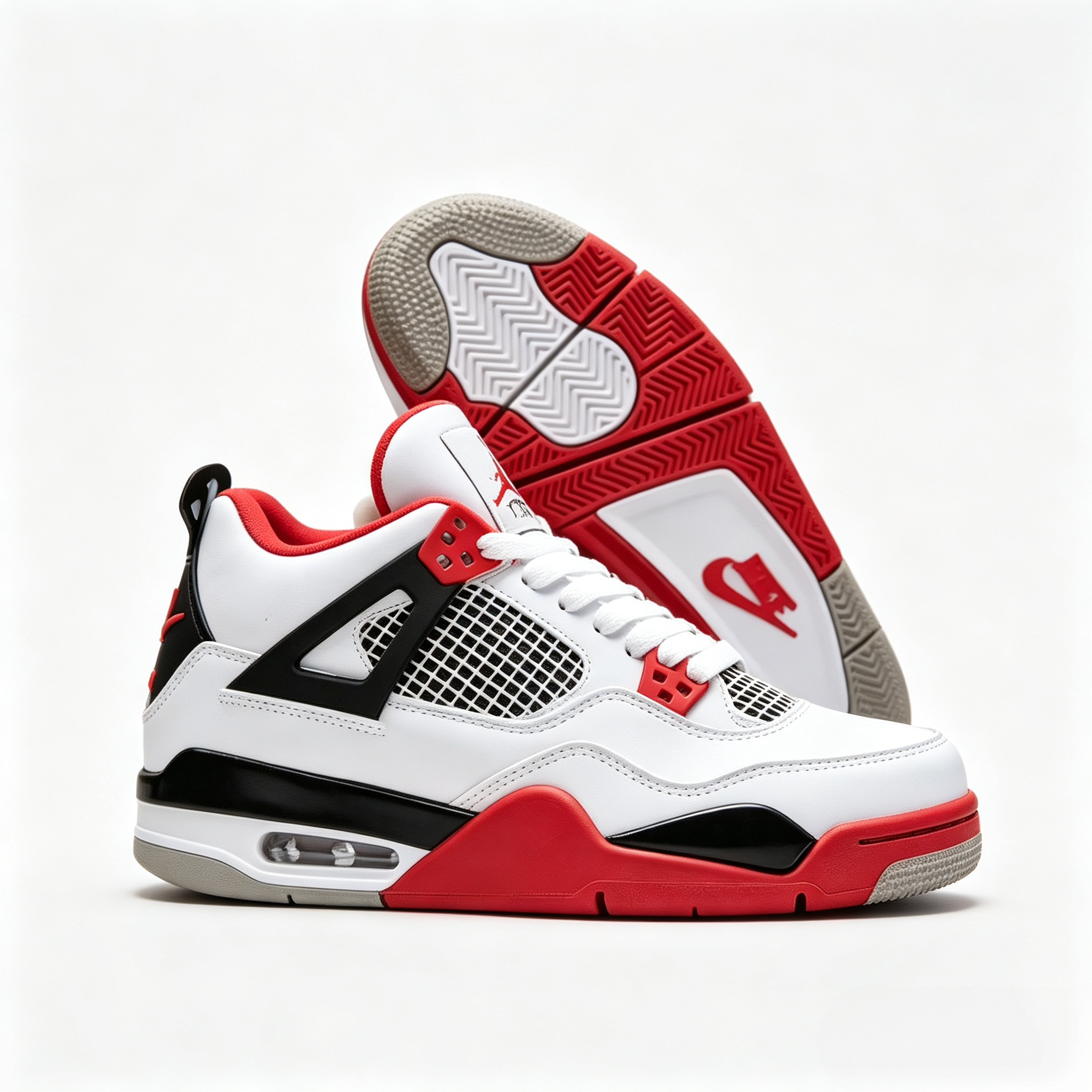 Air Jordan 4 Retro Fire Red High‑Top Basketball Sneakers DC7770‑160