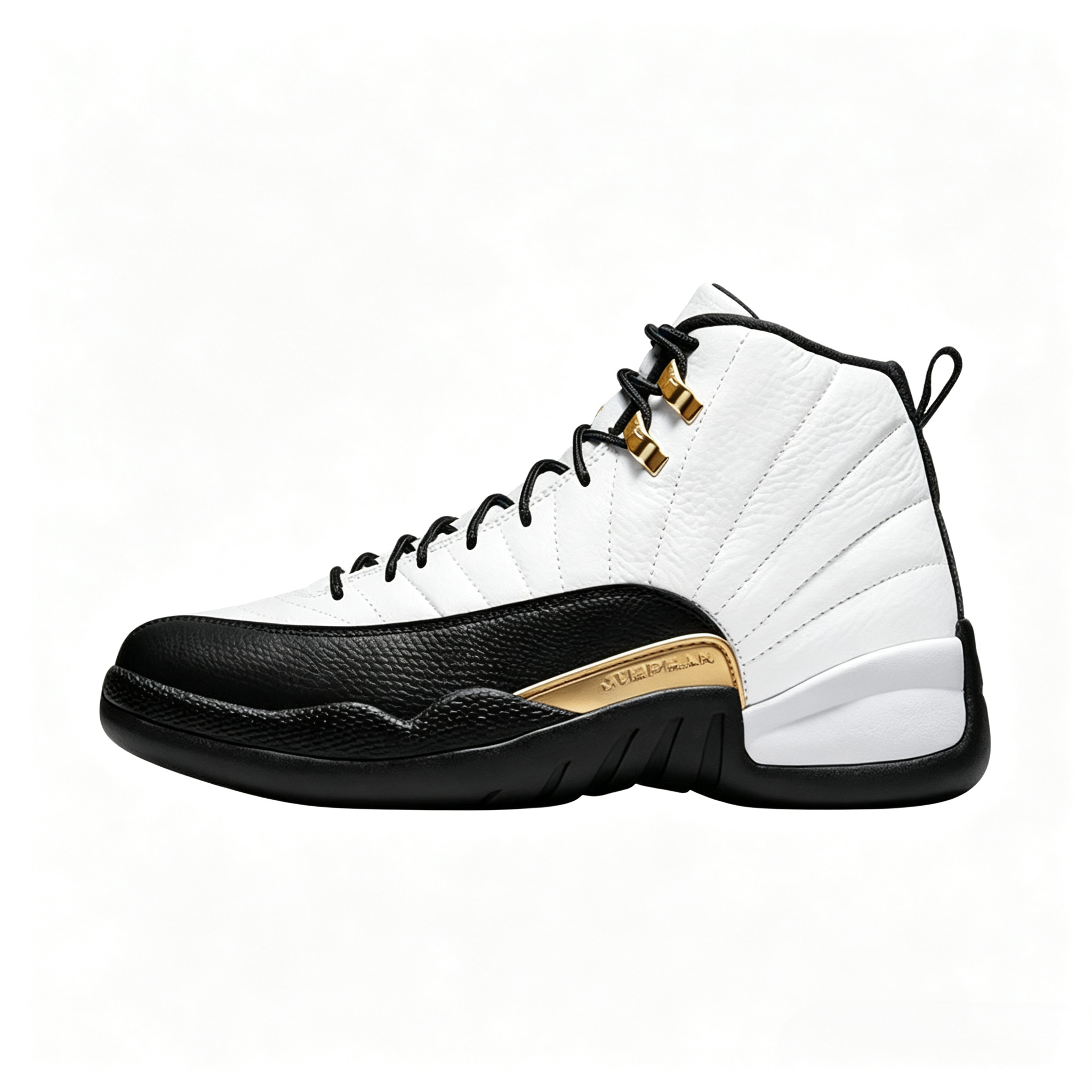 Air Jordan 12 Retro Black White Gold Basketball Sneakers CT8013‑170