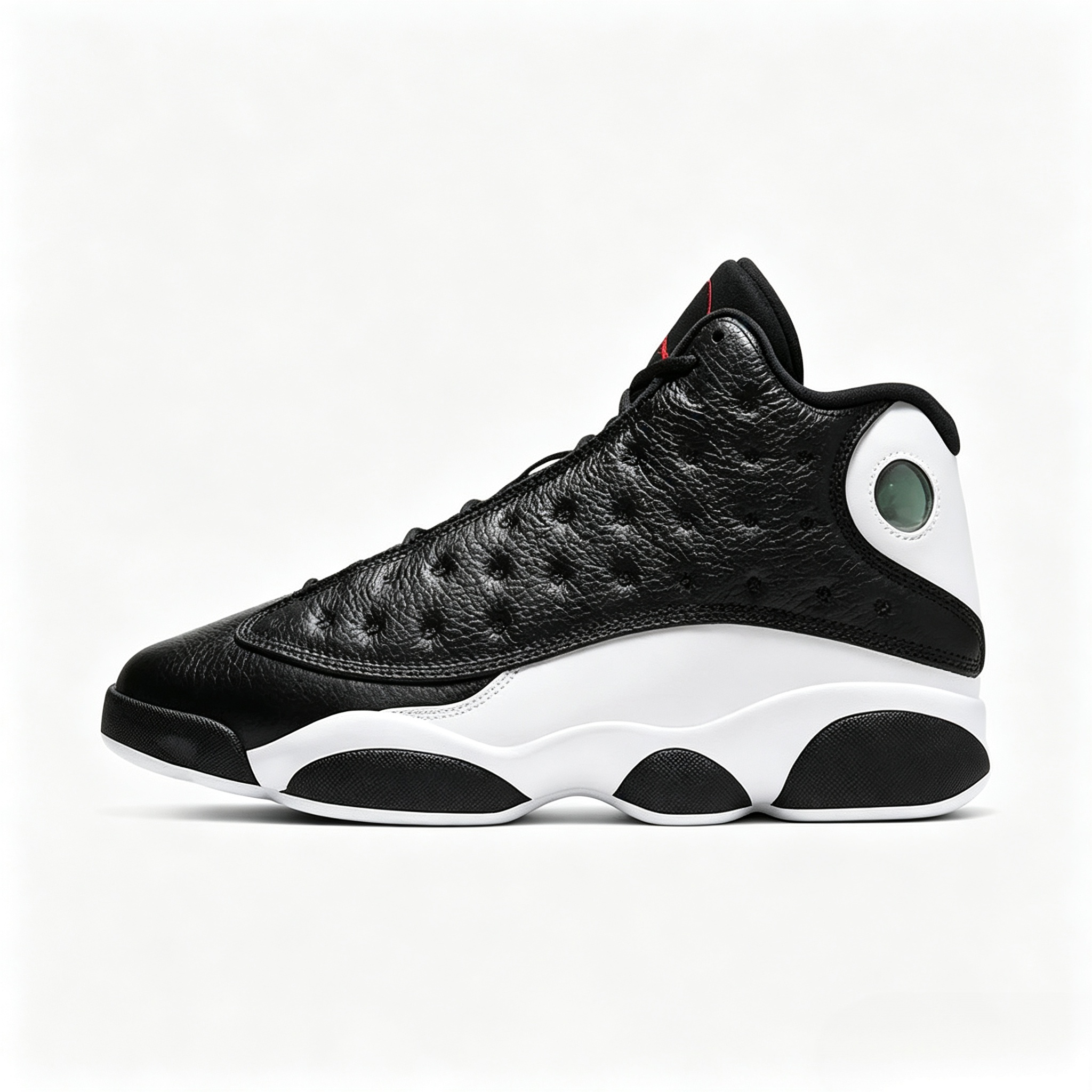 Nike Air Jordan 13 AJ13 Reverse Panda Black‑White Mid‑Top Retro Basketball Shoes 414571‑061