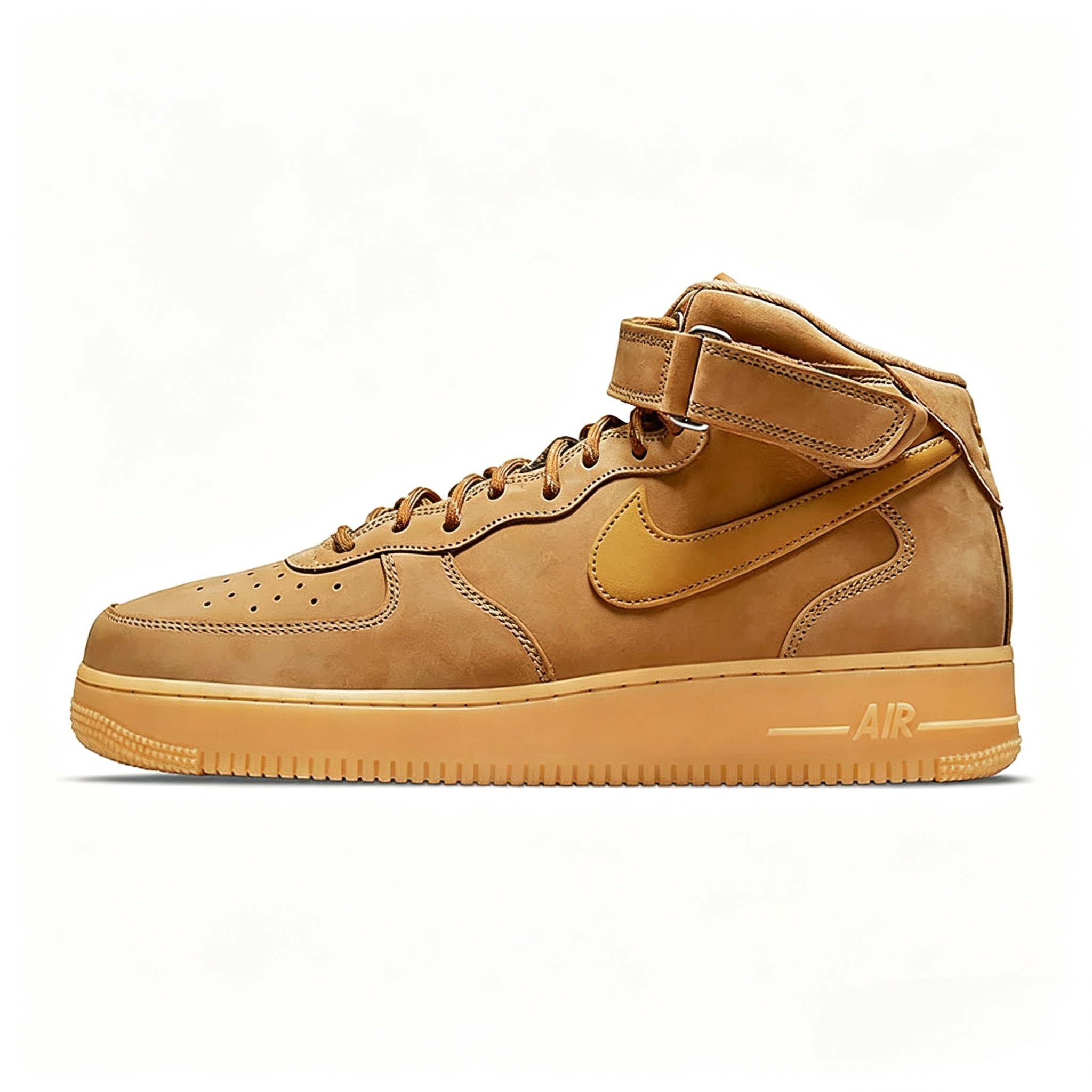 Nike Air Force 1 Mid Wheat Casual Sneakers DJ9158