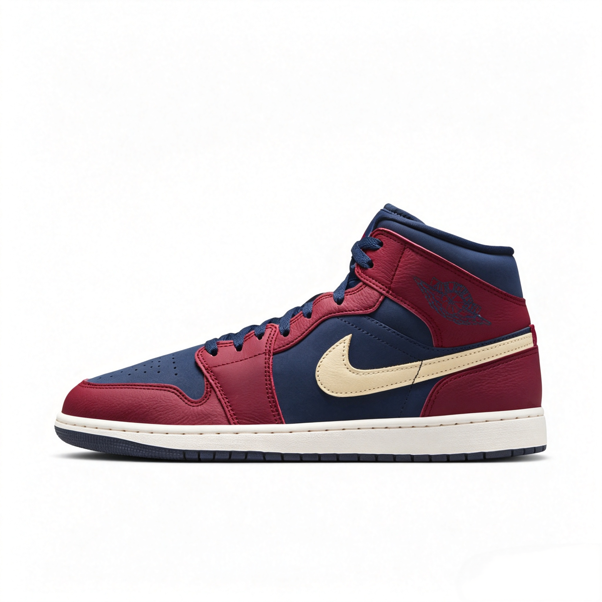 Jordan Air Jordan 1 Red‑Blue Men's Mid‑Top Retro Basketball Shoes IO7449‑600