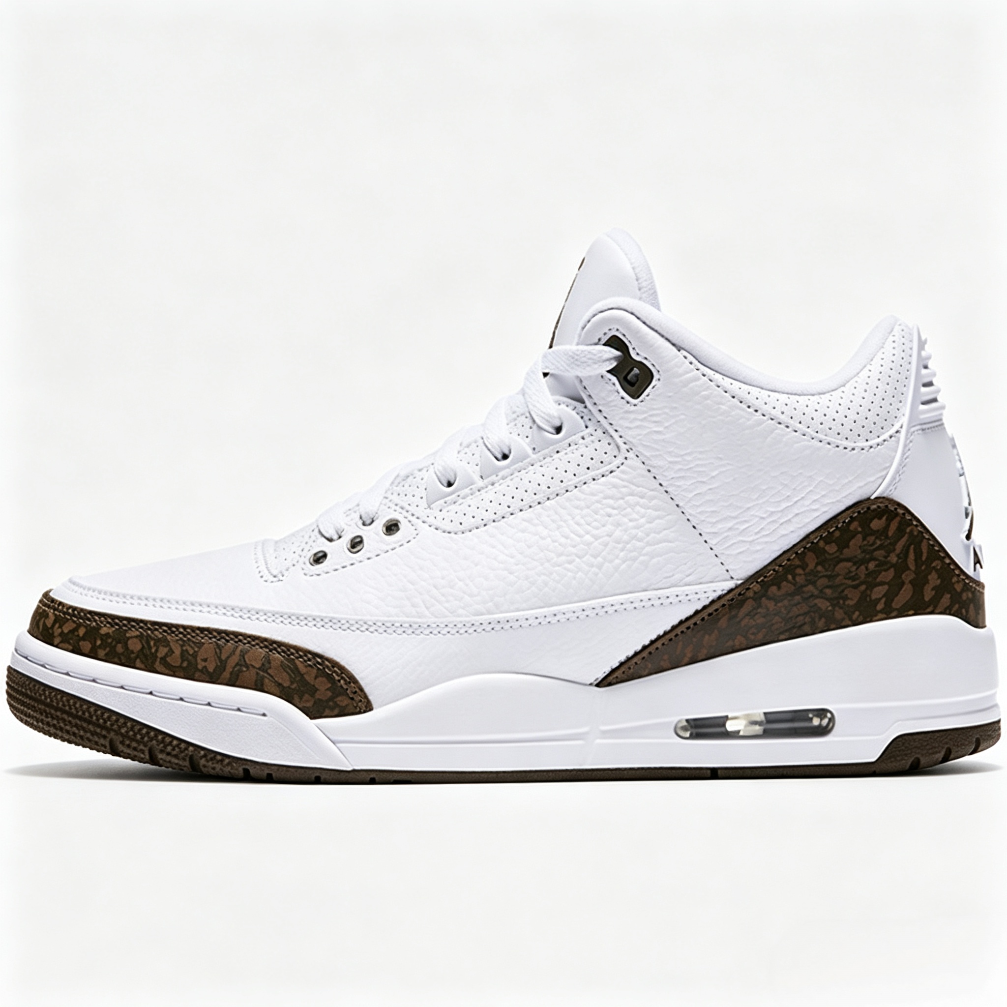 Air Jordan 3 AJ3 Mocha White Black Brown 136064‑122 Men's Retro Basketball Shoes