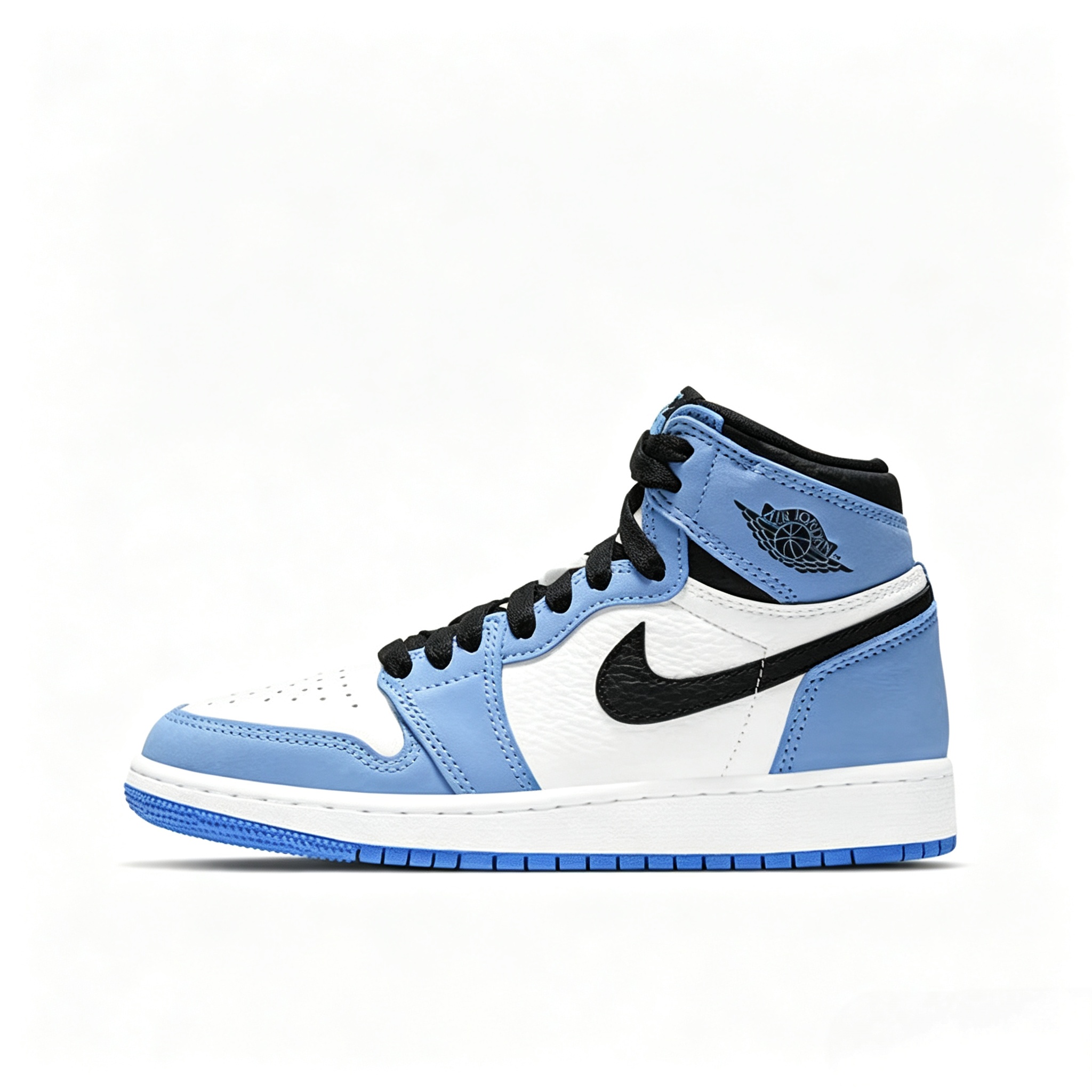 Air Jordan 1 AJ1 Men's University Blue Casual Retro Trendy High‑Top Basketball Shoes 555088‑134