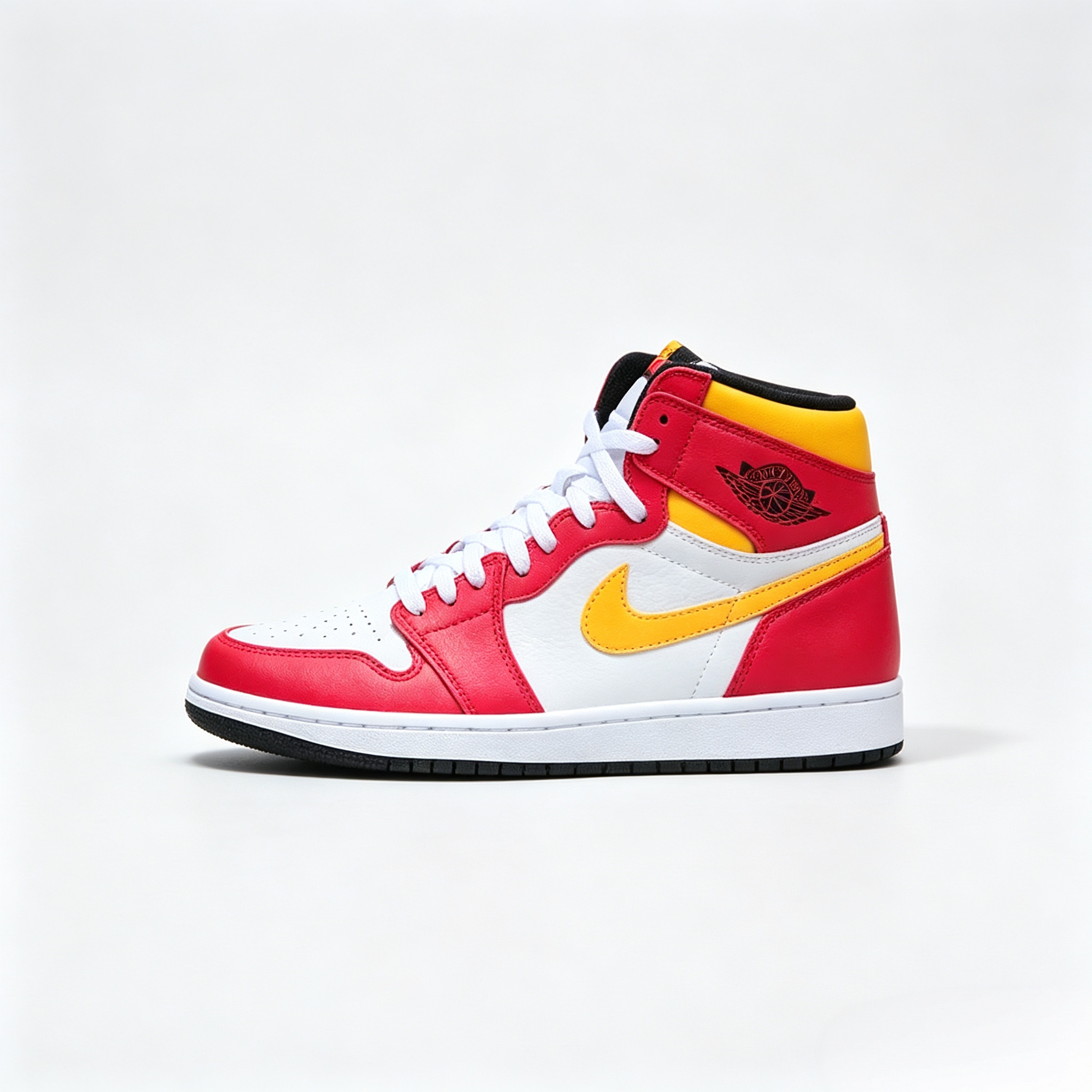 Air Jordan 1 High OG Light Fusion Red White‑Yellow‑Pink Retro Basketball Sneakers 555088‑603