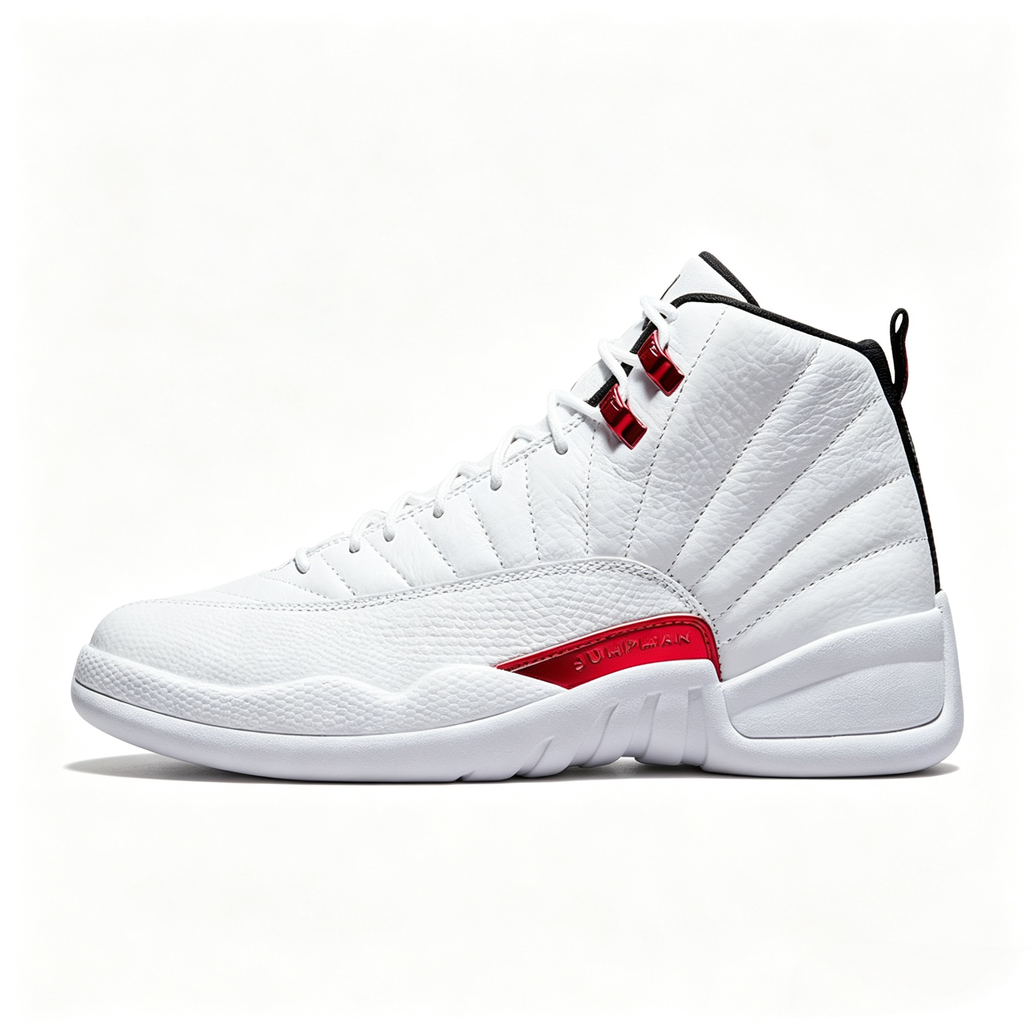 Air Jordan 12 AJ12 White Red High‑Top Retro Casual Basketball Shoes CT8013‑106