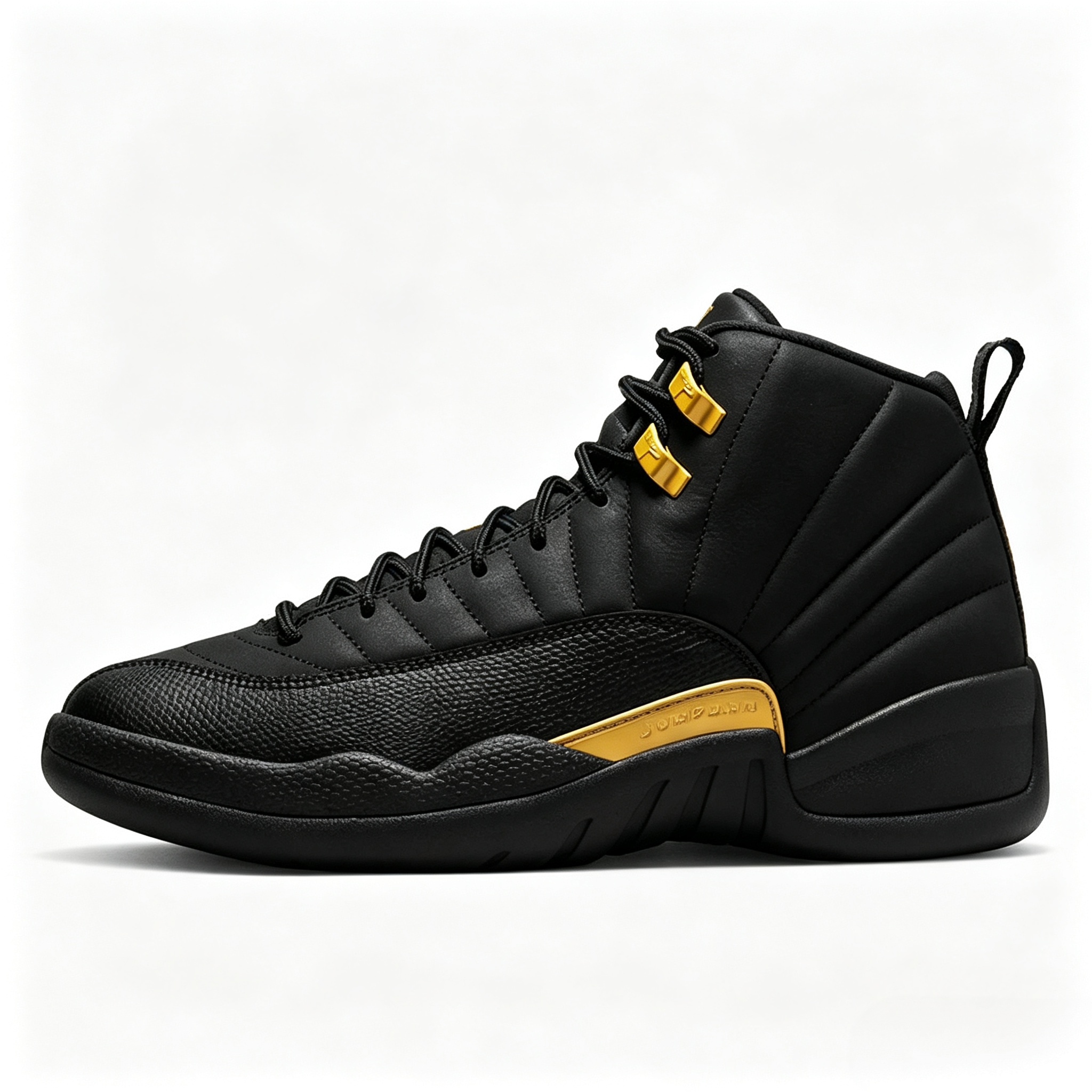 Air Jordan 12 AJ12 Black Gold High‑Top Retro Basketball Shoes CT8013‑071