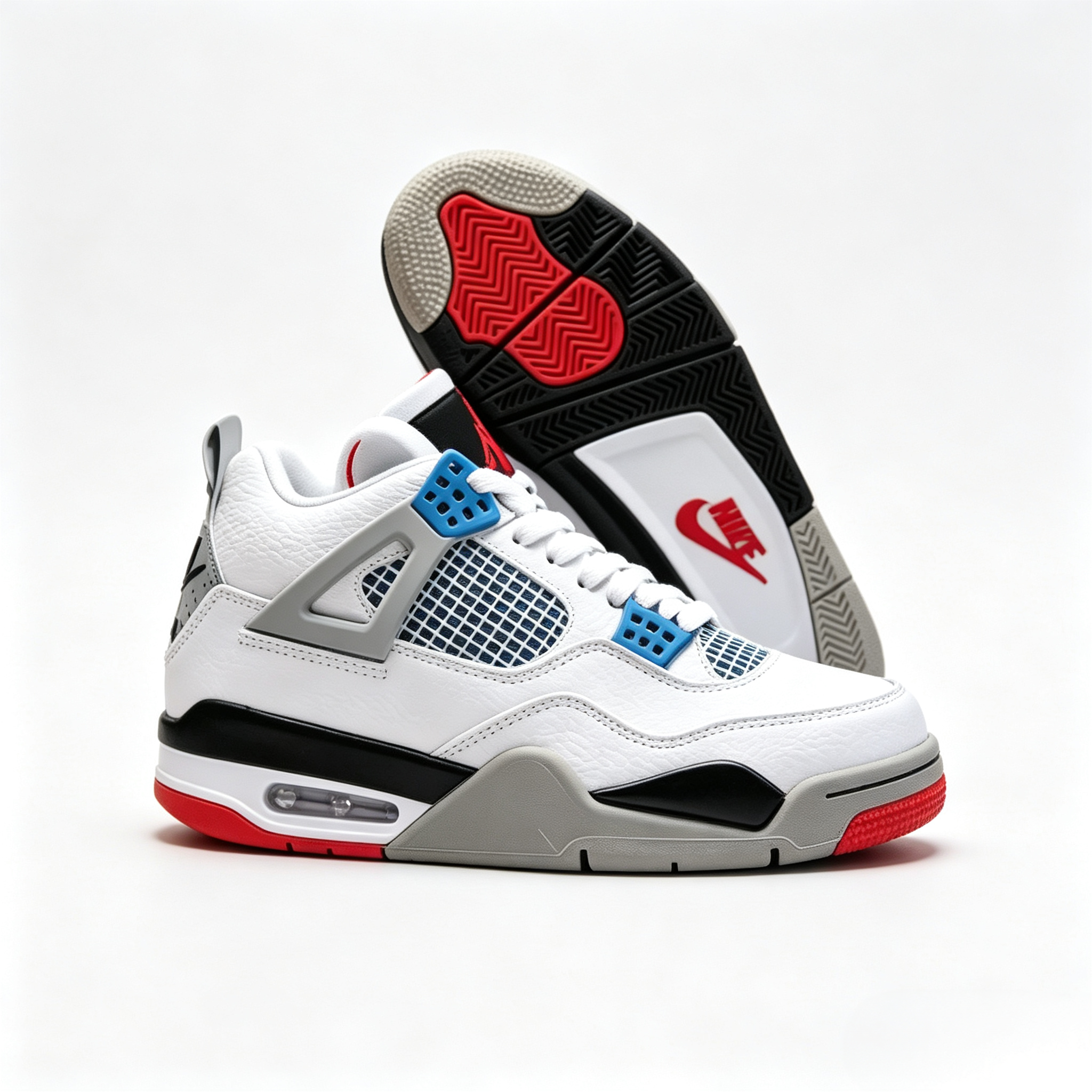 Air Jordan 4 What The AJ4 Multi‑Color Men's Retro Basketball Shoes CI1184‑146