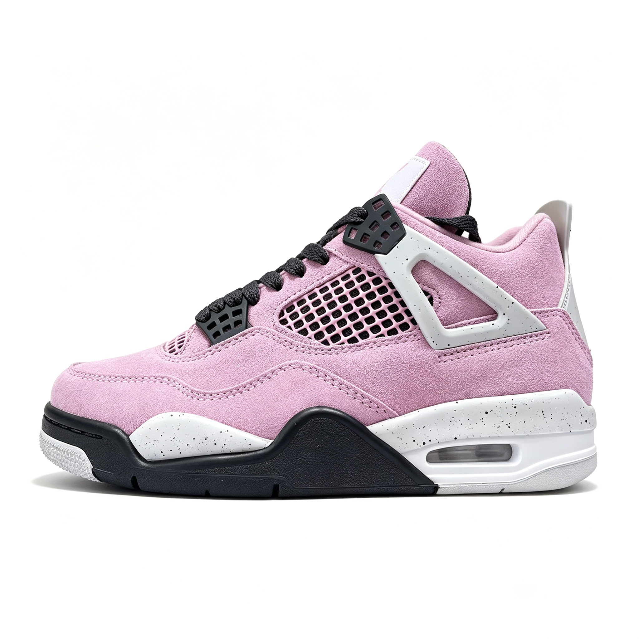 Air Jordan 4 Retro “Orchid” Men's Pink Black Vintage Basketball Sneakers AQ9129‑501